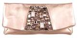 Thumbnail for your product : Giuseppe Zanotti Metallic Crystal-Embellished Clutch