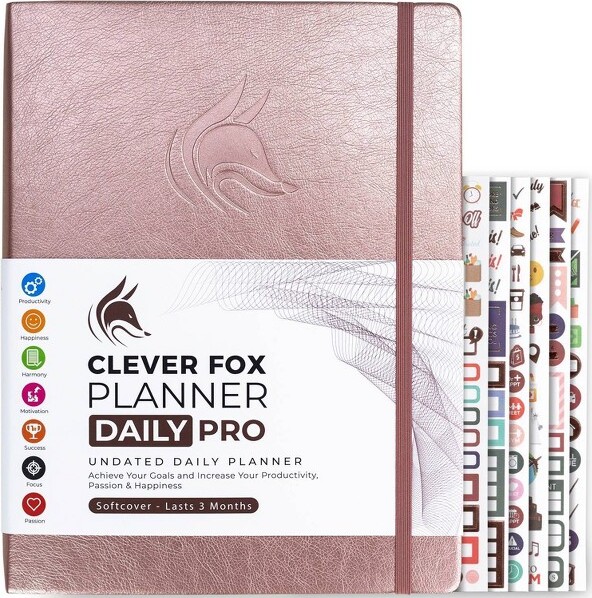 Undated Planner PRO Daily 8.5x11 Rose Gold - Clever Fox - ShopStyle Home  Office Accessories