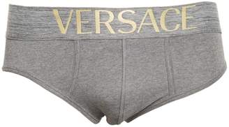 Versace Underwear Logo Stretch Cotton Jersey Briefs