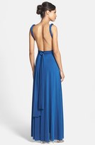 Thumbnail for your product : Dessy Collection Convertible Front Twist Jersey Gown
