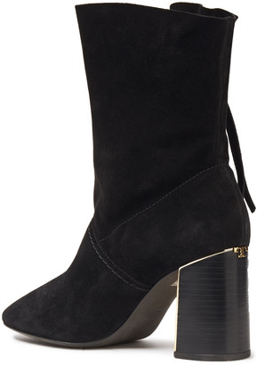 Tory Burch Gigi 85 knotted suede ankle boots
