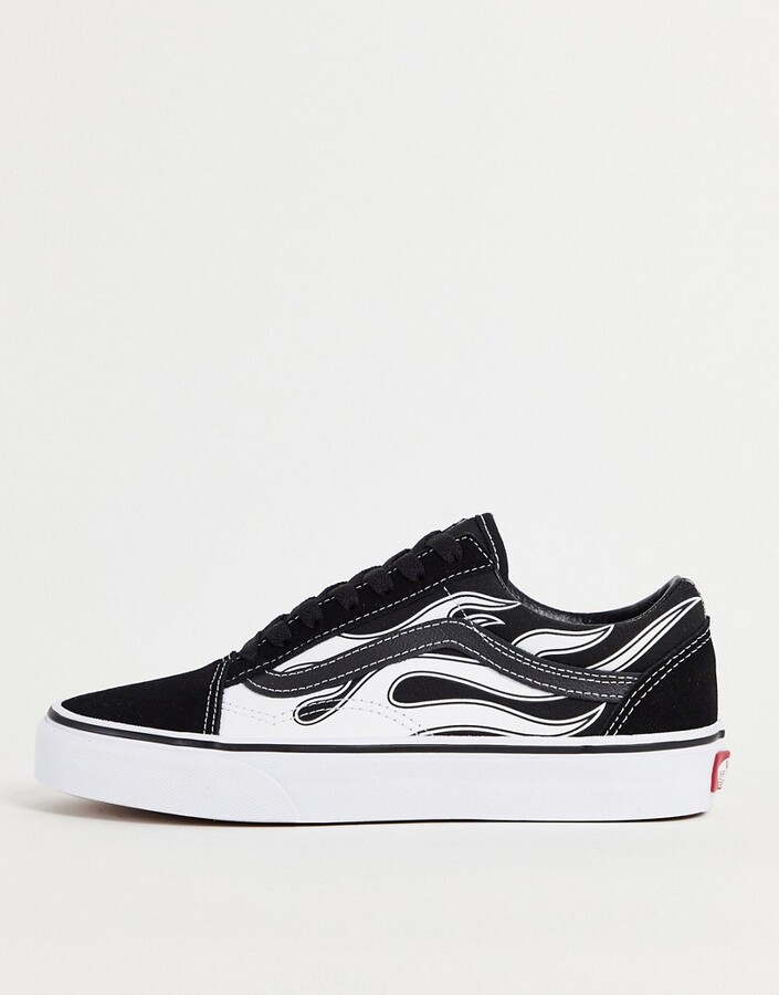 flame platform vans