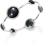 Thumbnail for your product : Ippolita Stella Hematite, Clear Quartz, Diamond & Sterling Silver Doublet Bangle Bracelet