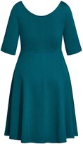 Thumbnail for your product : City Chic Cute Girl Sweetheart Neck Fit & Flare Dress