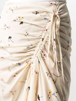 Thumbnail for your product : No.21 Ruched Floral-Print Skirt