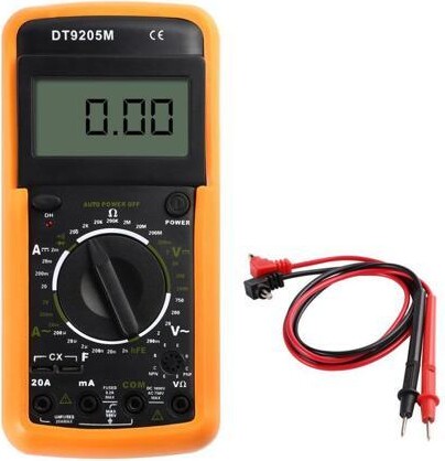 Golden Blue DT9205M AC/DC LCD Electrical Digital Multimeter Checkers Voltmeter Ohmmeter Ammeter Capacitance Tester 32 Stalls Potentiometer