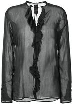 Thumbnail for your product : Isabel Benenato ruffled longsleeved blouse