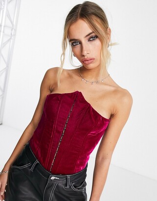 asos velvet top