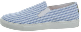Comme des Garcons Striped Slip-On Sneakers