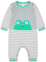 Thumbnail for your product : Monsoon Newborn Freddie Frog Knit Sleepsuit