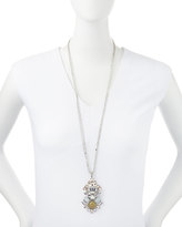 Thumbnail for your product : Lydell NYC Multi-Strand Pastel Crystal Pendant Necklace