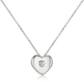 Thumbnail for your product : Forzieri 0.15 ct Diamond Heart 18K Gold Necklace