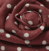 Thumbnail for your product : Charvet Dotted Silk-Faille Lapel Flower