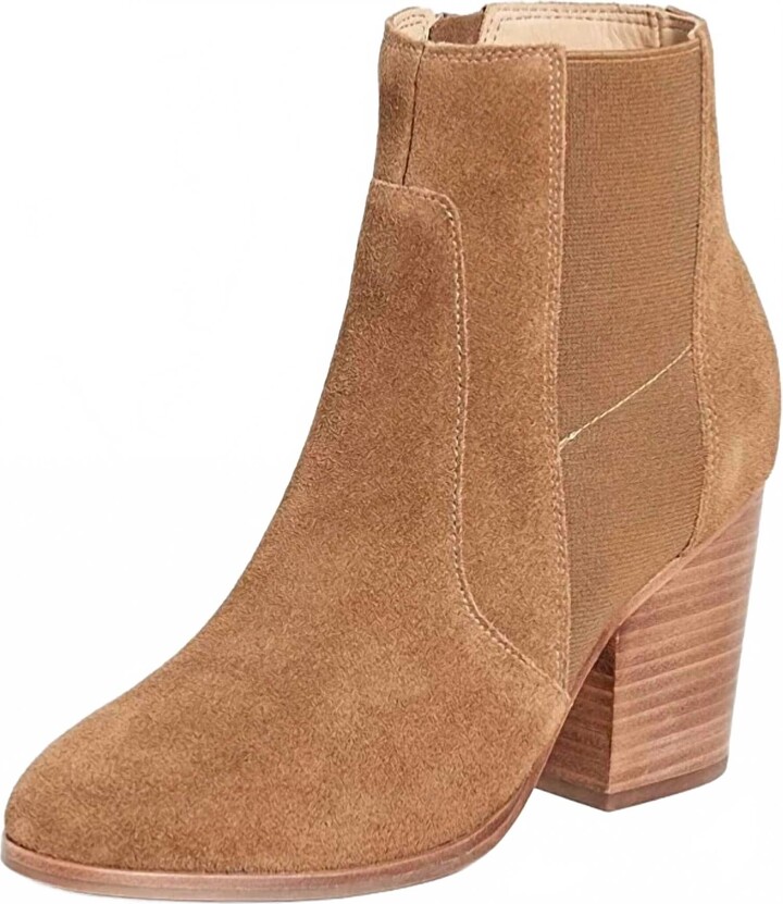 Soludos Women's Emma Ankle Bootie In Chestnut