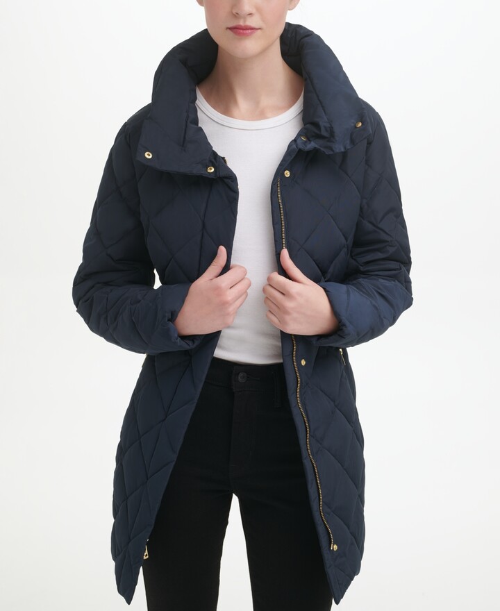 Diamond Quilted Down Coat | Shop the world's largest collection of 