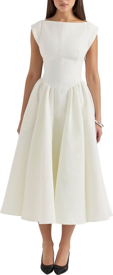 Debutante Backless Midi Dress