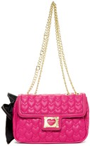 Thumbnail for your product : Betsey Johnson Be My Sweetheart Flapover Shoulder Bag