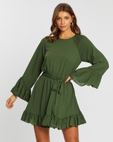 Thumbnail for your product : Atmos & Here Emily Flutter Sleeve Dress