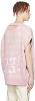 Thumbnail for your product : Hood by Air Pink Wool Vest