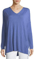 Thumbnail for your product : Eileen Fisher Ultrafine Merino V-Neck Tunic, Plus Size