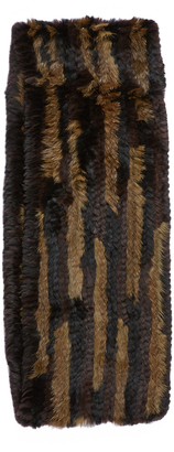 Jocelyn Knitted Fur Infinity Scarf