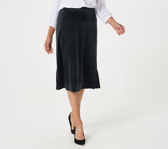 jean skirt with side slits