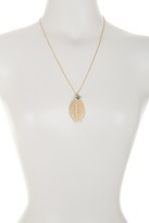 Thumbnail for your product : Stephan & Co Long Leaf Pendant Necklace