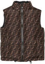 Thumbnail for your product : Fendi Kids Reversible puffer vest