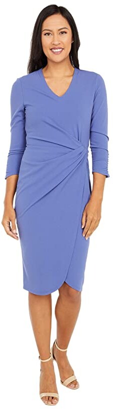 periwinkle dress with sleeves