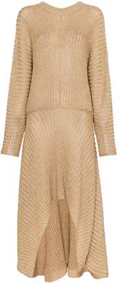 Chloé Knitted Asymmetric Maxi Dress