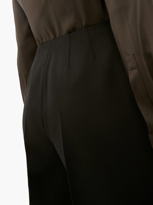 Bottega Veneta High-rise Wool Twill Trousers - Black
