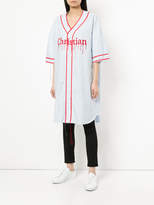 Thumbnail for your product : Christian Dada oversized raw hem baseball shirt