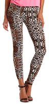 Thumbnail for your product : Charlotte Russe Leopard Print Cotton Legging