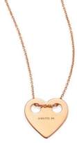 Thumbnail for your product : ginette_ny Minis On Chain Heart 18K Rose Gold Pendant Necklace