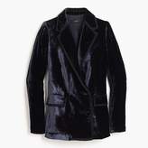 Thumbnail for your product : J.Crew Collection double-breasted velvet blazer