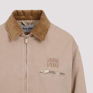 Miu Miu Cotton Blouson Jacket - ShopStyle