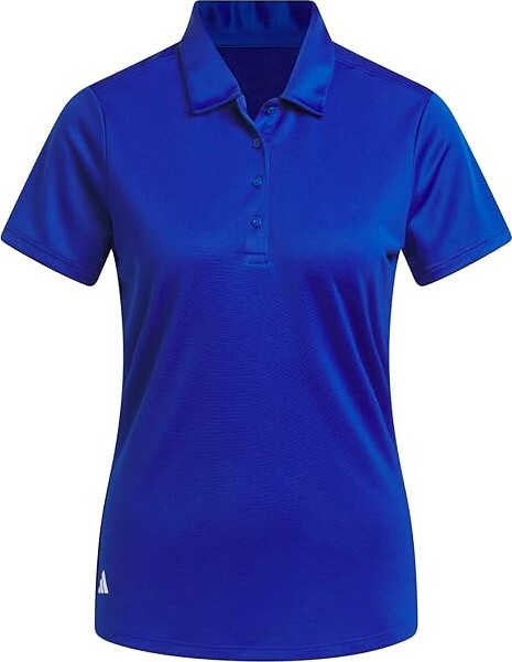 adidas Golf Performance Solid Short Sleeve Golf Polo Shirt Women's Clothing Collegiate Royal : SM, Polyester