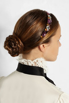 Thumbnail for your product : Dolce & Gabbana Gold-plated Swarovski crystal headband