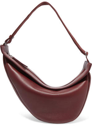 The Row Slouchy Banana Large Textured-leather Shoulder Bag