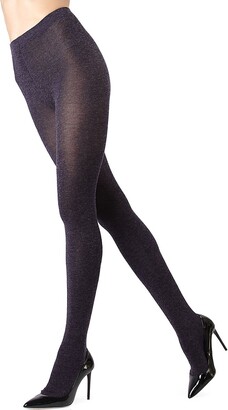 Me Moi Shiny Cotton-Blend Sweater Tights