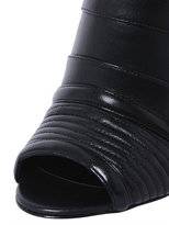 Thumbnail for your product : Pierre Balmain 110mm Open Toe Leather Ankle Boots