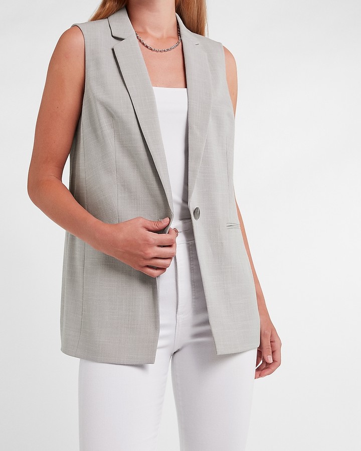 sleeveless boyfriend blazer