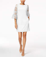 Thumbnail for your product : Donna Ricco Lace-Sleeve Sheath Dress
