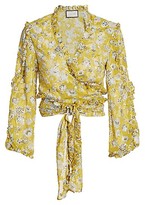 Thumbnail for your product : Alexis Odilo Flora Wrap Top