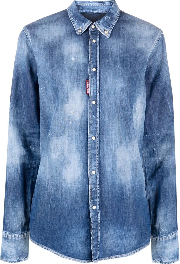 Blue Jean Button Down Shirt | Shop the world's largest collection 