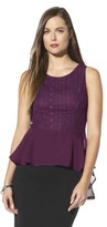 Thumbnail for your product : Mossimo Women's Sleeveless Lace Peplum Tank - Assorted Colors