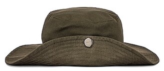 Ganni Software Heavy Cotton Hat in Olive - ShopStyle
