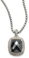 Thumbnail for your product : David Yurman Diamond & Hematite Pendant Necklace