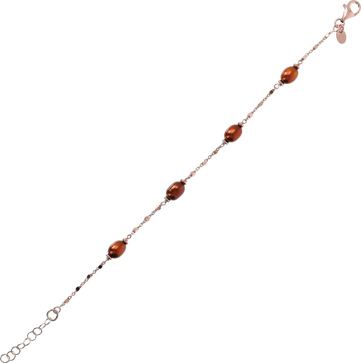 Honora Cultured Pearl Polished Bracelet, Sterli ng