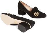 Thumbnail for your product : Gucci Suede mid-heel pump